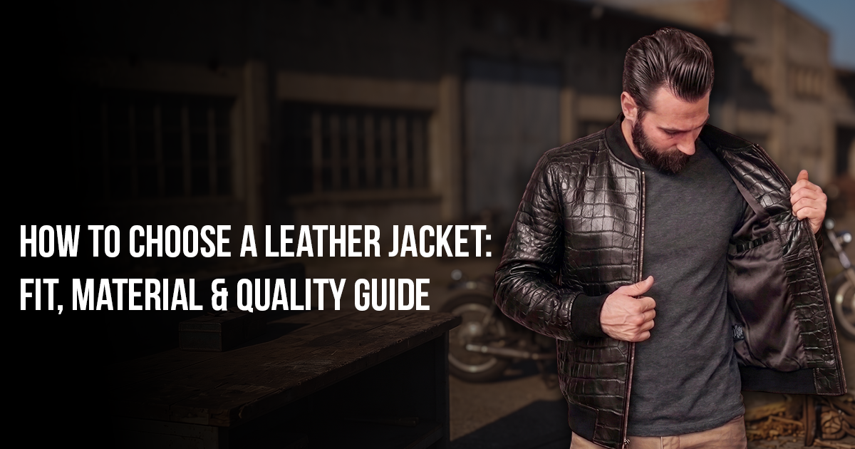 How to Choose a Leather Jacket: Fit, Material & Quality Guide