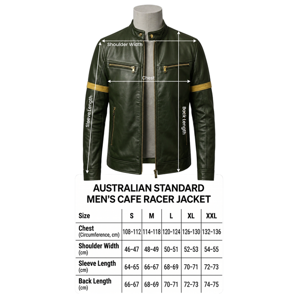 Vintage Olive Racer Leather Jacket